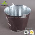 Metal Round Round Champagne Beer Ice Bucket para bar